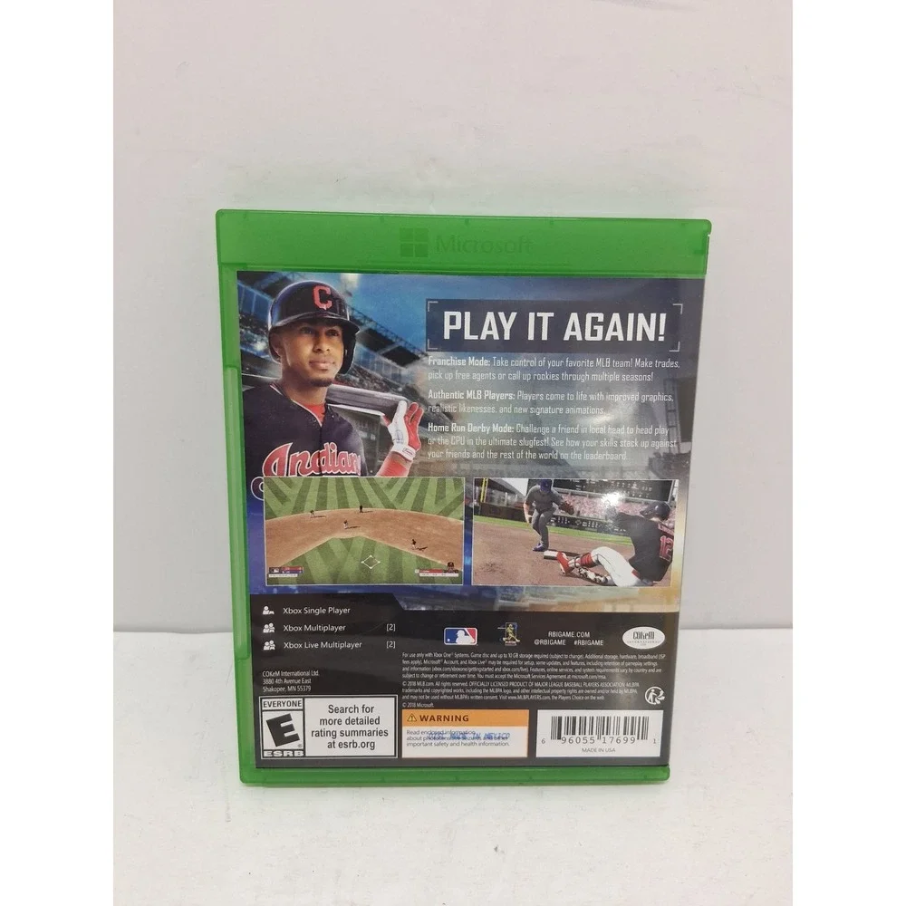 RBI Baseball 18 Xbox One MLB Sports Video Game Disc Original Case 2018